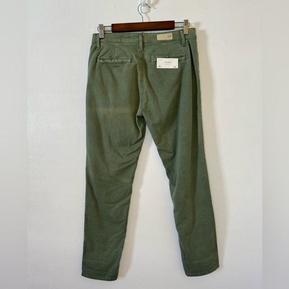 AG Adriano Goldschmied The Caden Tailored Trouser Green Size 26 NWT - Picture 2 of 7